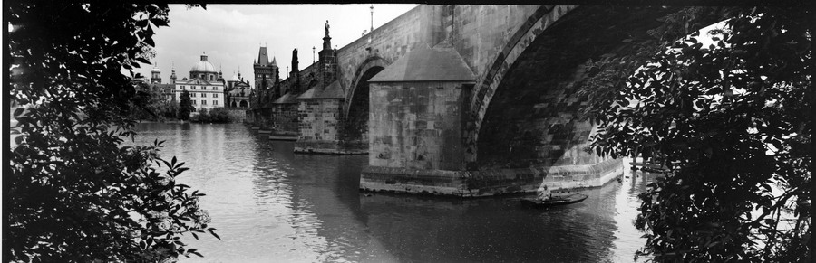 fishingunder the Charles bridge : a love song to josef sudek 1992 : Jay Colton Photography